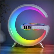 Lampa LED RGB z Ładowarką Wireless Charging QI Głośnik Bt PREZENT