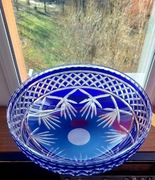 Wielka, misa, kryształowa PRL. 