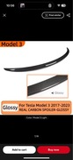Spoiler Tesla Model 3 2017-2023