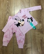 Komplet różowy Myszka Minnie spodnie bluzka 62