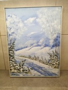 Michał Silski Obraz "Zimowa expresja" z dedykacją