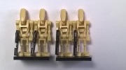 4 Figurki Star Wars droidy bojowe z blasterami kompatybilne z Lego