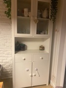 Biały Kredens, szafka, regał, meblościanka