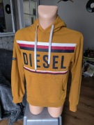 Diesel bluza z kapturem męska S musztardowa