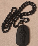 DUŻY Naszyjnik z Watykanu. Różaniec. PREZENT dla Babci. Maj 2025(T).