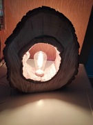 LAMPKA OZDOBNA Z DREWNA