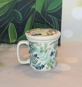 Kubek ceramiczny  do parzenia ziół Bolesławiec 