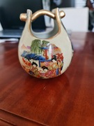 Porcelanowy ceramiczny wazon chiński kolekcjonerski vintage malowany