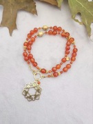 Karneol, agat, hematyt, stal UNIKAT