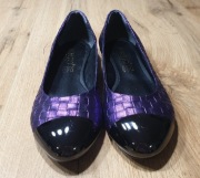 Baleriny baletki fioletowe rozmiar 37 wkładka 23,8 cm Modesso NOWE