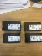 Oryginalne tusze HP 711 zestaw 80ml+3x29ml