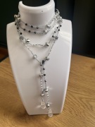 Naszyjnik robiony na szydełku