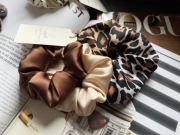 Scrunchie jedwabne Komplet Gumek w przepięknych kolorach do wyboru 2 sztuki