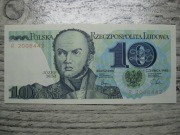 BANKNOT PRL 10 ZŁOTYCH 1982 ROK SERIA R JÓZEF BEM UNC