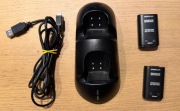 Ładowarka kontrolerów Xbox 360 + 2 baterie + kabel