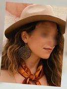 Kolczyki stare złoto koła