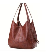 Torebka damska nowa tote worek torba brązowa shopperka