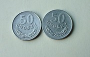 2 # Zestaw 50 gr groszy 1977,1978   od  zł