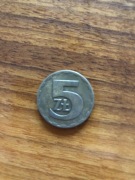 Moneta 5 zł z 1975 roku