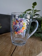 Szklanka kubek Handmade 300ml Sowy