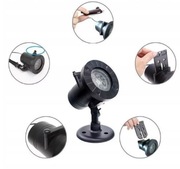 projektor ogrodowy świąteczny rzutnik na dom 6 motywów IP44 płatki nowy rok