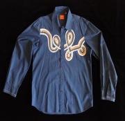 Koszula granatowa FRANCO FERUZZI rozm.L  - NOWA z wzorem - OKAZJA