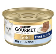 Gourmet Gold Feine Pastete pasztet dla kota 12 x 85 g tuńczyk