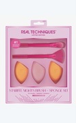 Real Techniques Holidays Zestaw pędzli Starlite Nights + gąbki do makijażu