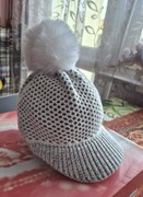 Monnari Zimowa czapka z daszkiem Biała