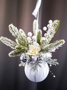 DUŻA BOMBKA dekoracyjna świąteczna OZDOBA WISZĄCA  30cm