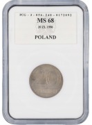 20 ZŁ 1990 GRADING PCG MS68
