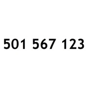 ZŁOTY NUMER 501 567 123