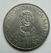 Portugalia 100 esc 1981 Autonomia Madery Zarco