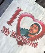 Torba bawełniana torebka tote bag cotton bawełna beżowa the weeknd 