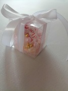 Prezenty/ podziękowania dla gości - 10tka różańca i coś słodkiego 