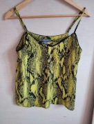 Top na ramiączka skóra węża neon Primark 