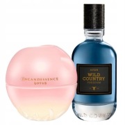 Zestaw wód AVON damski męski Wild Country 75 ml Incandessence Lotus 50 ml