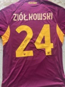 Autograf Jan Ziółkowski As Roma podpis na koszulce