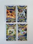 4 x SWORD & SHIELD BRILLIANT STARS BOOSTER FULL ART SET / UNIKAT