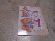 kartka 1 urodziny vinted