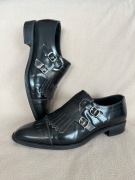 Pertini skórzane półbuty damskie typ Monki