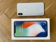 iPhone X 64GB srebrny 100% sprawny 