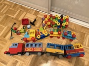 Lego Duplo kolejka elektryczna + tory + wagoniki i akcesoria