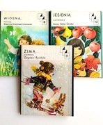 Seria książka harmonijka rozkładanka Wiosna Jesień Zima Prl retro unikat