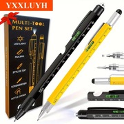 Zestaw 2x Długopis Multifunkcyjny 10w1 z Latarką LED