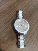 Tommy Hilfiger – damski zegarek Quartz, biało-złoty, stal / ceramika