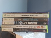 Xbox 360 zestaw gier 6 szt Kinect + PES 2015 + Army of Two