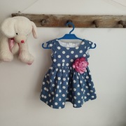 Sukienka dziewczęca 68 Anna Bajerska retro z podszewką