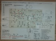 Schemat magnetofonu ZK 120. Lata 70-XX wieku. Oryginał