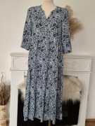 Dluga niebieska sukienka C&A  r. S / M